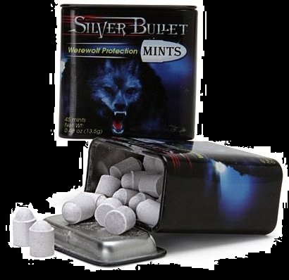 Halloween Candy For Sale Werewolf Silver Bullet Mints 2012