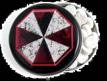 Halloween Candy For Sale Resident Evil Mints Umbrella Corporation Tin
